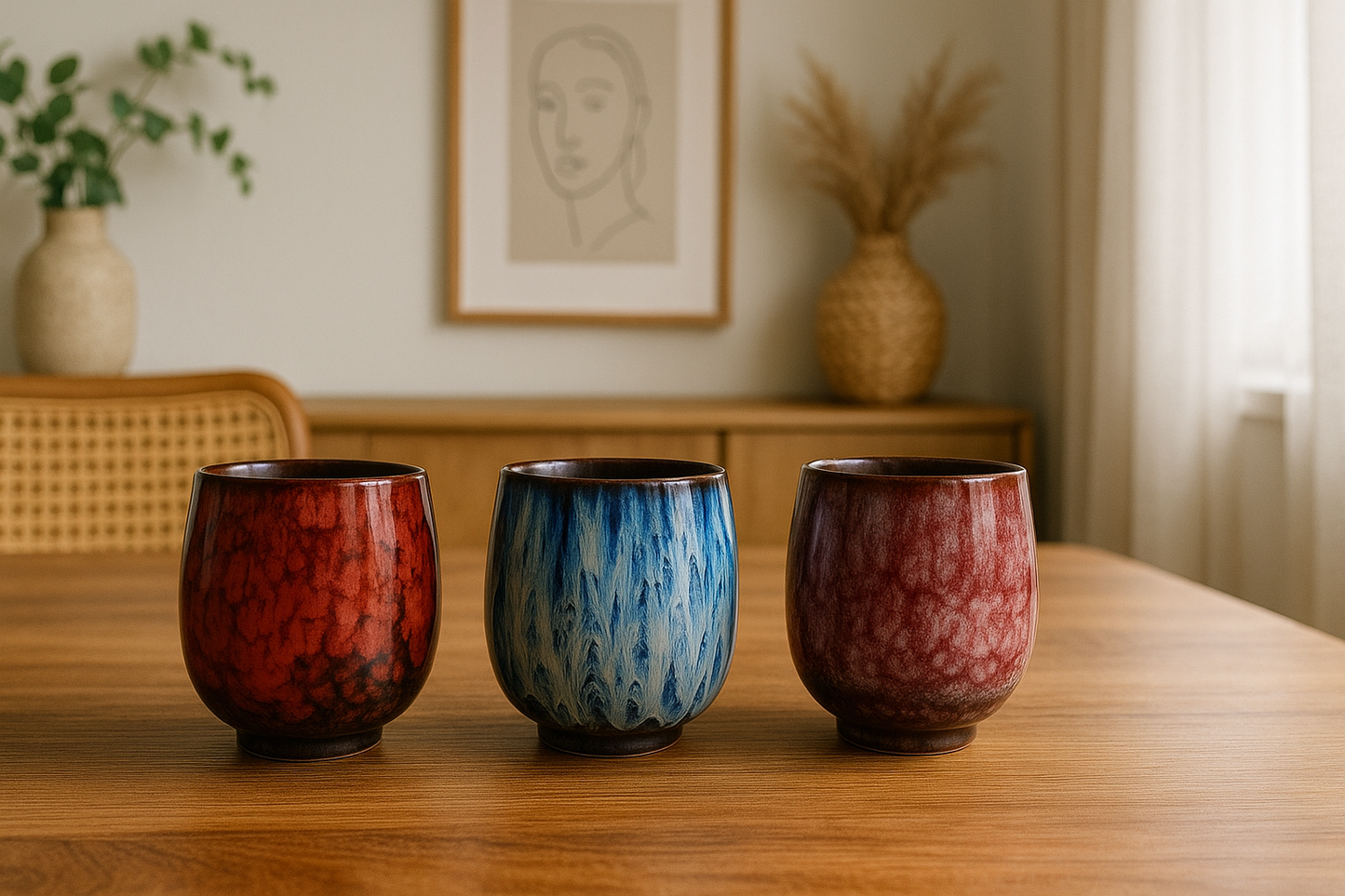 Japanese Tea Cup Set (Tall)
